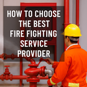 How to Choose the Best Fire Fighting Service Provider for Your Business 2 Fire fighting service provider installing hydrant system in a commercial building