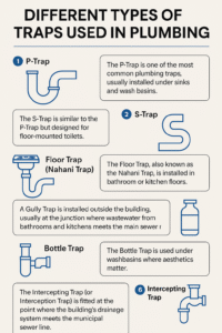 Different Types of Traps Used in Plumbing
