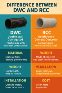 Difference Between DWC and RCC pipes